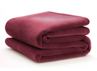 72" x 90" Twin/DBL Vellux Blanket Cranberry
